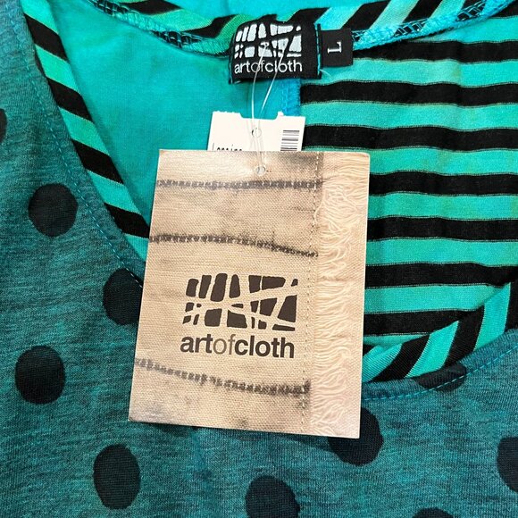 Art of Cloth Cassie Sleeveless Midi Maxi Dress, NWT, USA, Jade, L - Picture 4 of 11